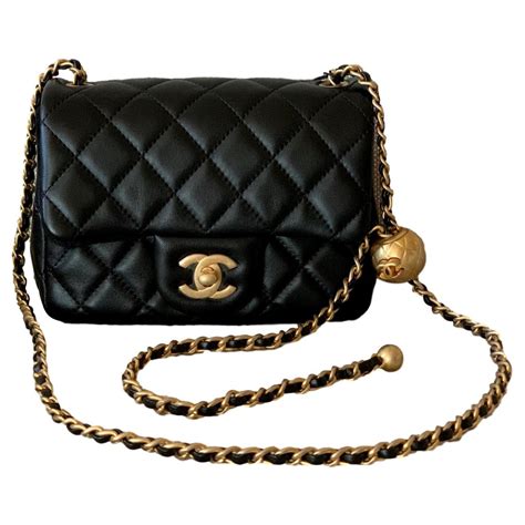 black mini bag chanel|Chanel mini flap bag lambskin.